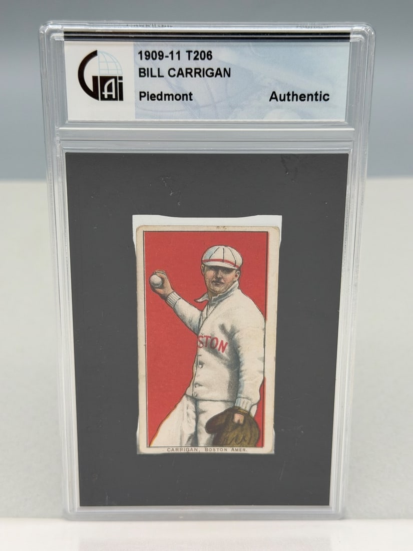 1909-1911 T206 Piedmont Cigarettes Bill Carrigan Graded (1 of 4)