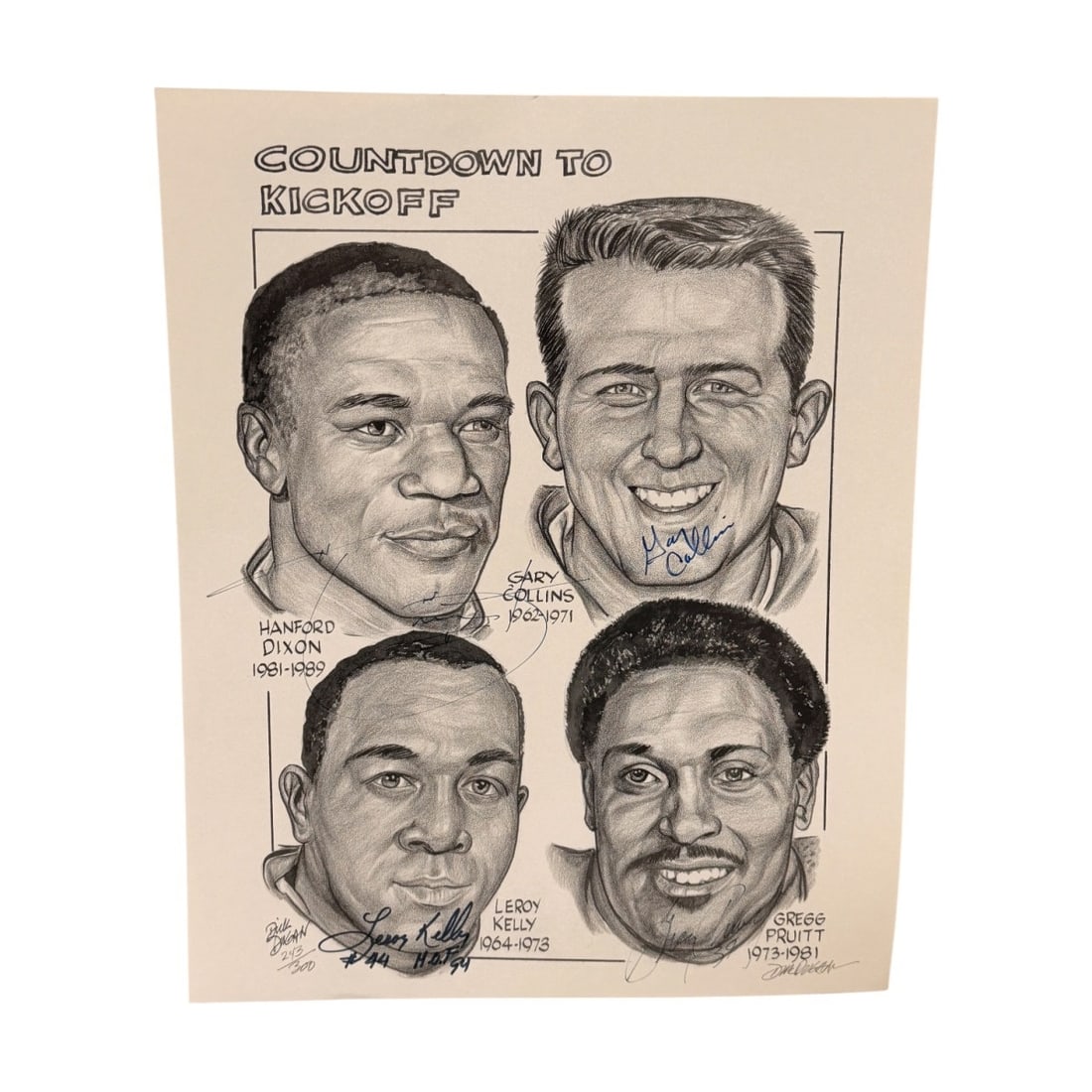 Cleveland Browns Dick Dugan Print Signed "Countdown to Kickoff" (1 of 5)