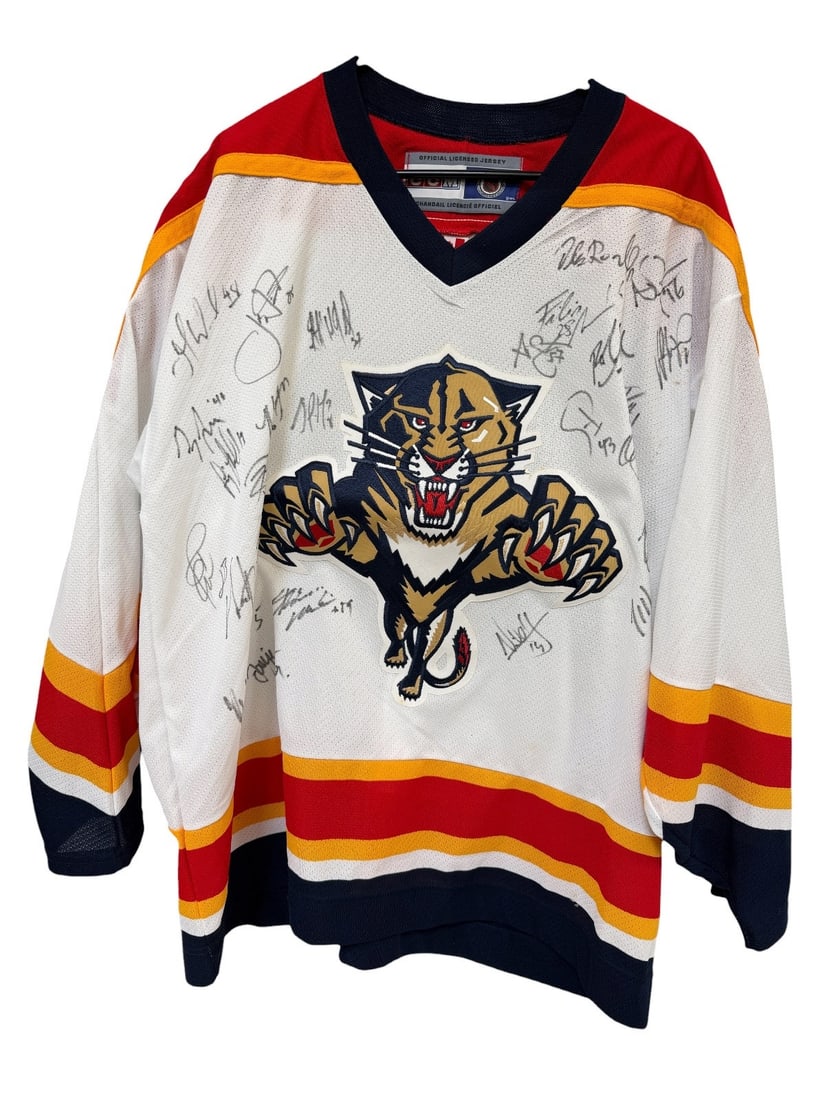 Florida Panthers Team Signed Hockey Jersey (1 of 7)