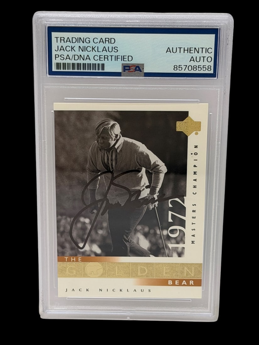 PSA Trading Card Jack Nicklaus Authentic Autograph GM MT 10: PSA Trading Card Jack Nicklaus Authentic Autograph GM MT 10