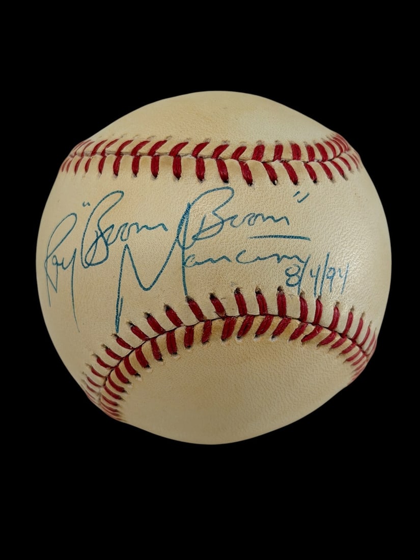 Ray "Boom Boom" Mancini Boxing Autographed National League Baseball (1 of 2)