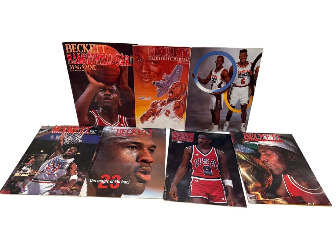 (7) Michael Jordan Beckett Monthly Catalogs 1990-1992 (1 of 8)