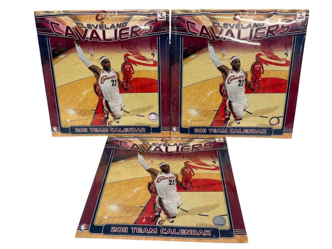 (3) 2011 Cleveland Cavaliers Error Printing Calendars (1 of 3)