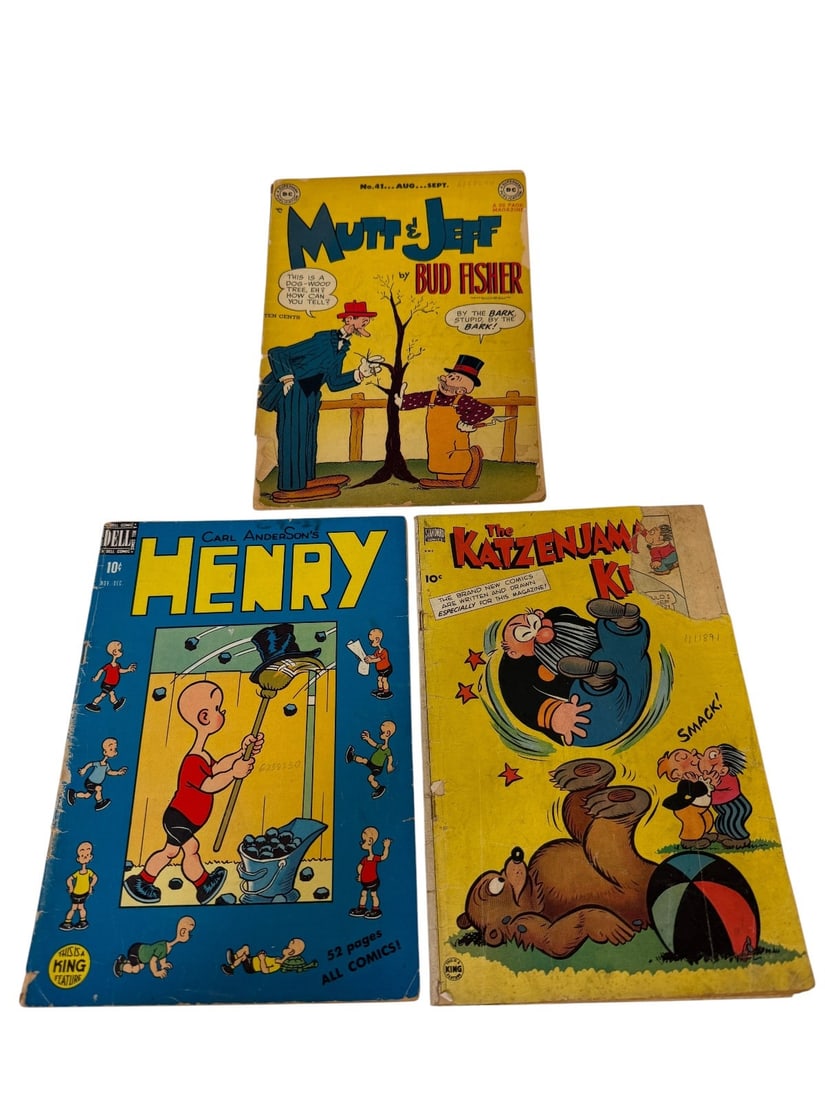 (3) Comic Books; Henry, The Katzenjammer Kids, Mutt & Jeff (1 of 4)
