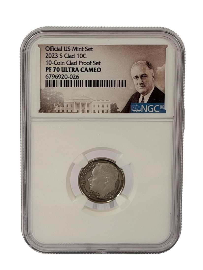 (7) Graded Dimes NGC - 2