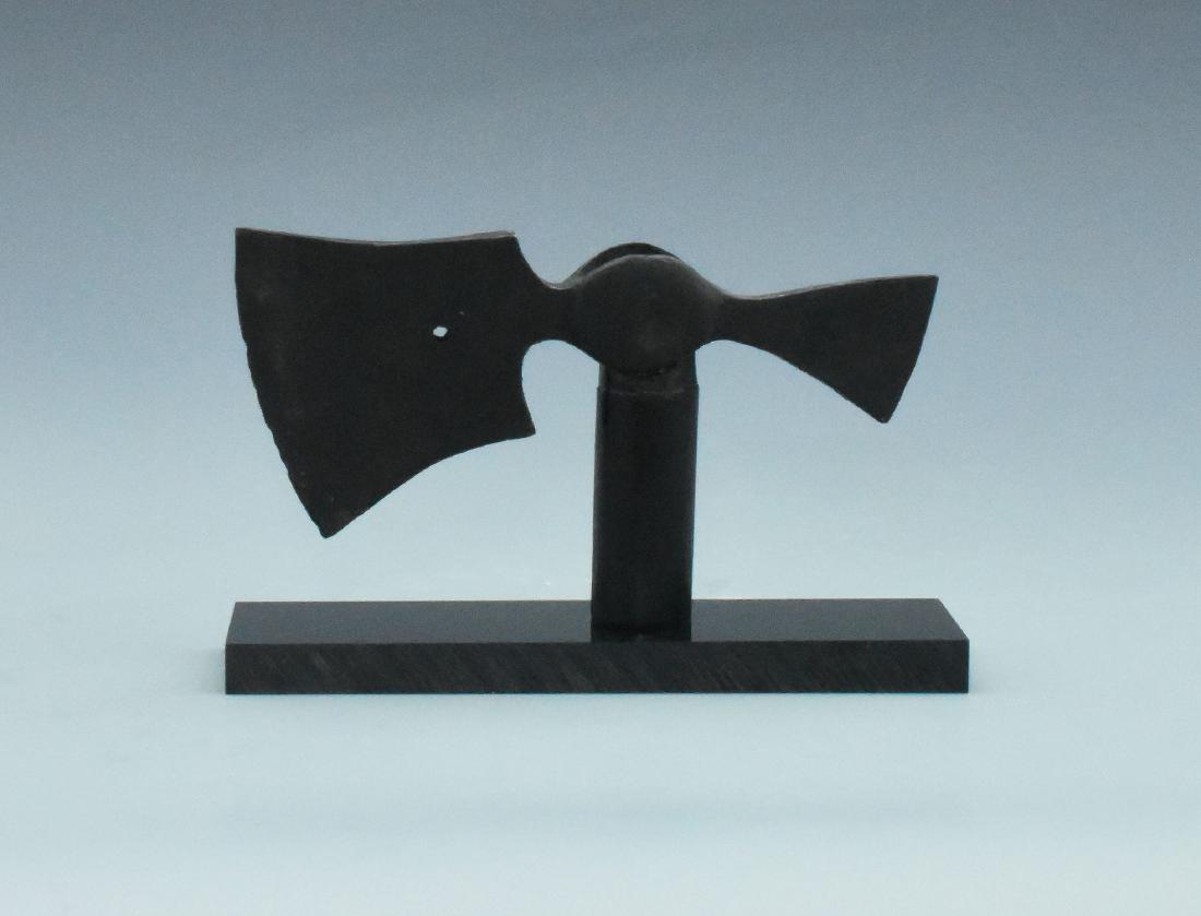 VIKING IRON BATTLE AXE ON STAND (1 of 3)