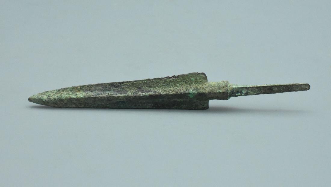 ANCIENT GREEK ARCHAIC ERA BRONZE SPEAR HEAD (1 of 2)