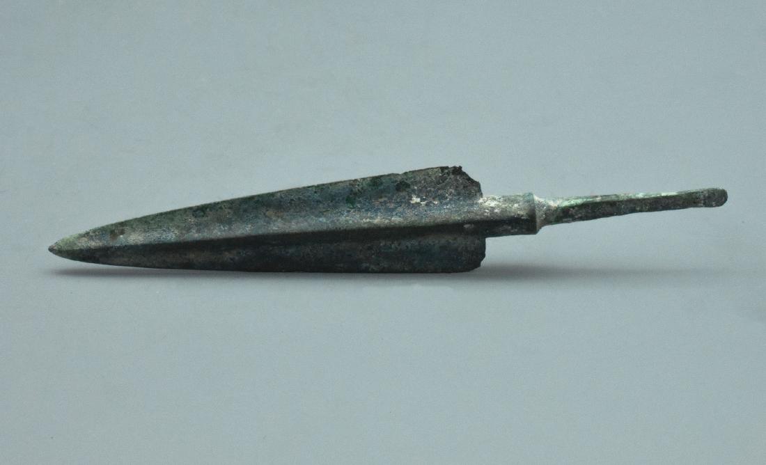 ANCIENT GREEK ARCHAIC ERA BRONZE SPEAR HEAD (1 of 2)