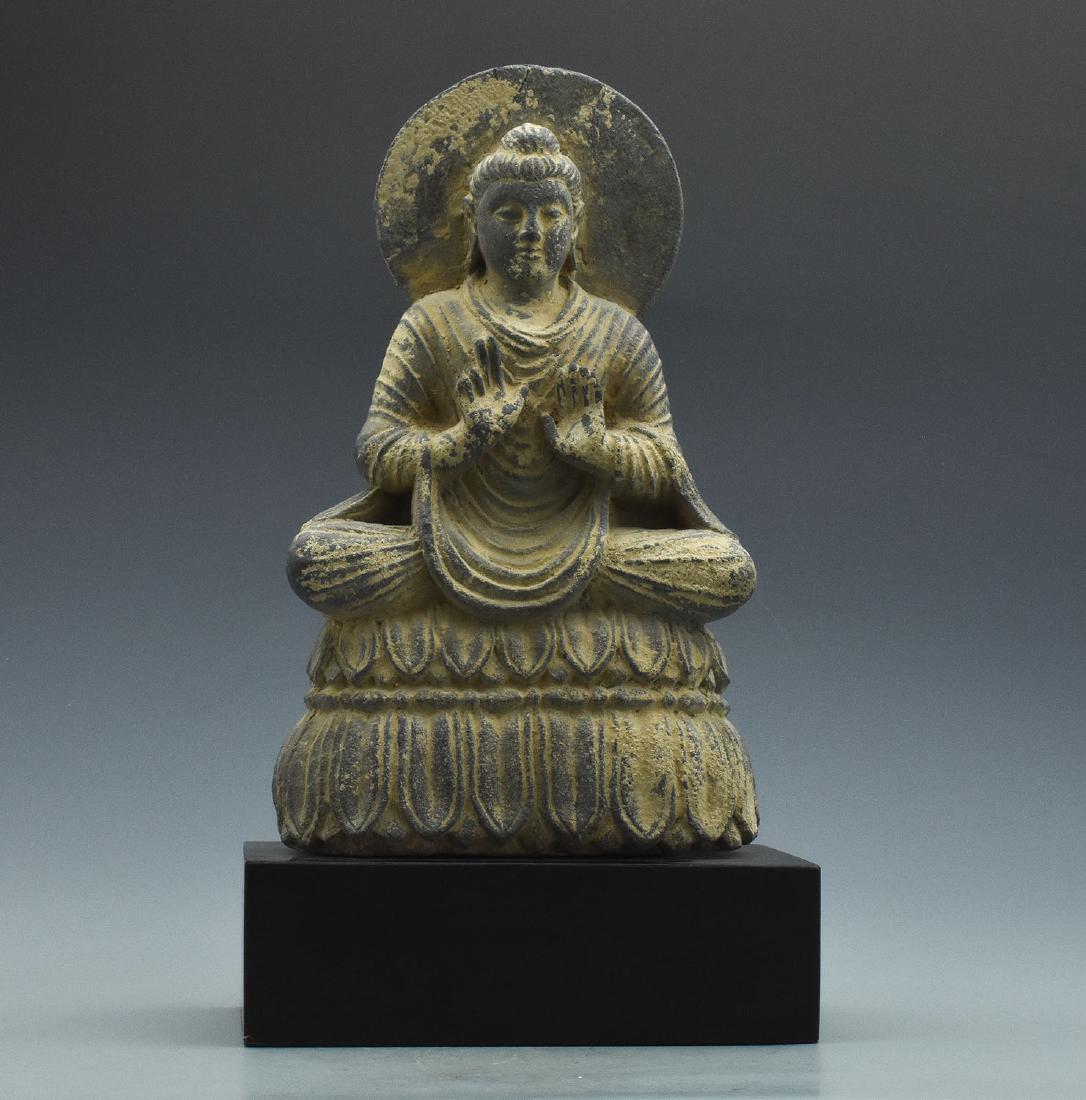Gandharan Schist Sculpture of Buddha Shakyamuni (1 of 4)
