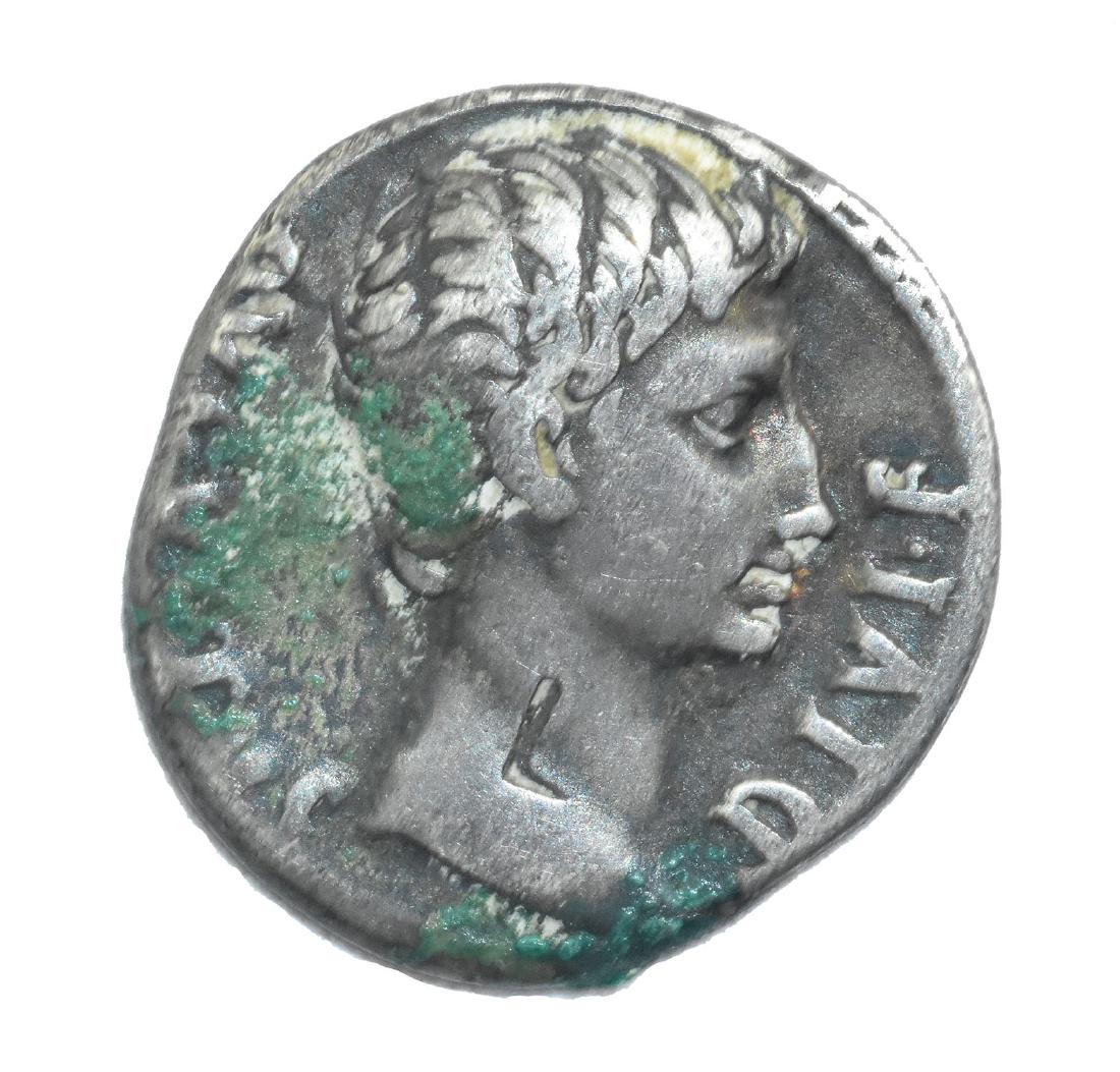 Augustus AR Denarius, Lugdunum 15-12 BC. (1 of 2)