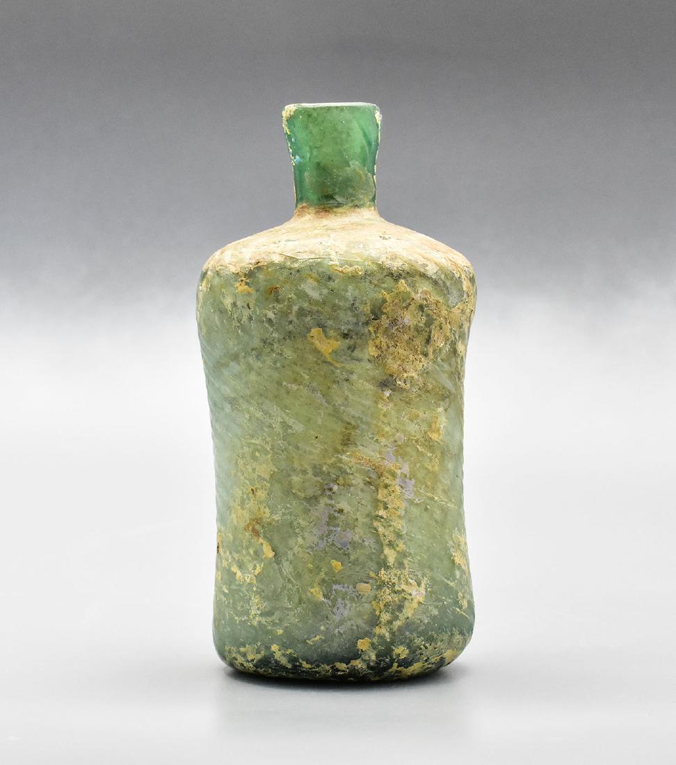 LARGE LATE ROMAN GLASS BOTTLE May 17 LARGE LATE ROMAN GLASS BOTTLE May 17