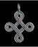VIKING BRONZE INTERLACED CROSS PENDANT - 2