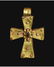 BYZANTINE GOLD CROSS WITH STONE