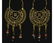 BYZANTINE GOLD EARRINGS WITH CROSSES AND BEADS - 2