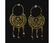 BYZANTINE GOLD EARRINGS WITH CROSSES AND BEADS - 3