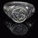 MEDIEVAL SILVER RING WITH STAR OF BETHLEHEM
