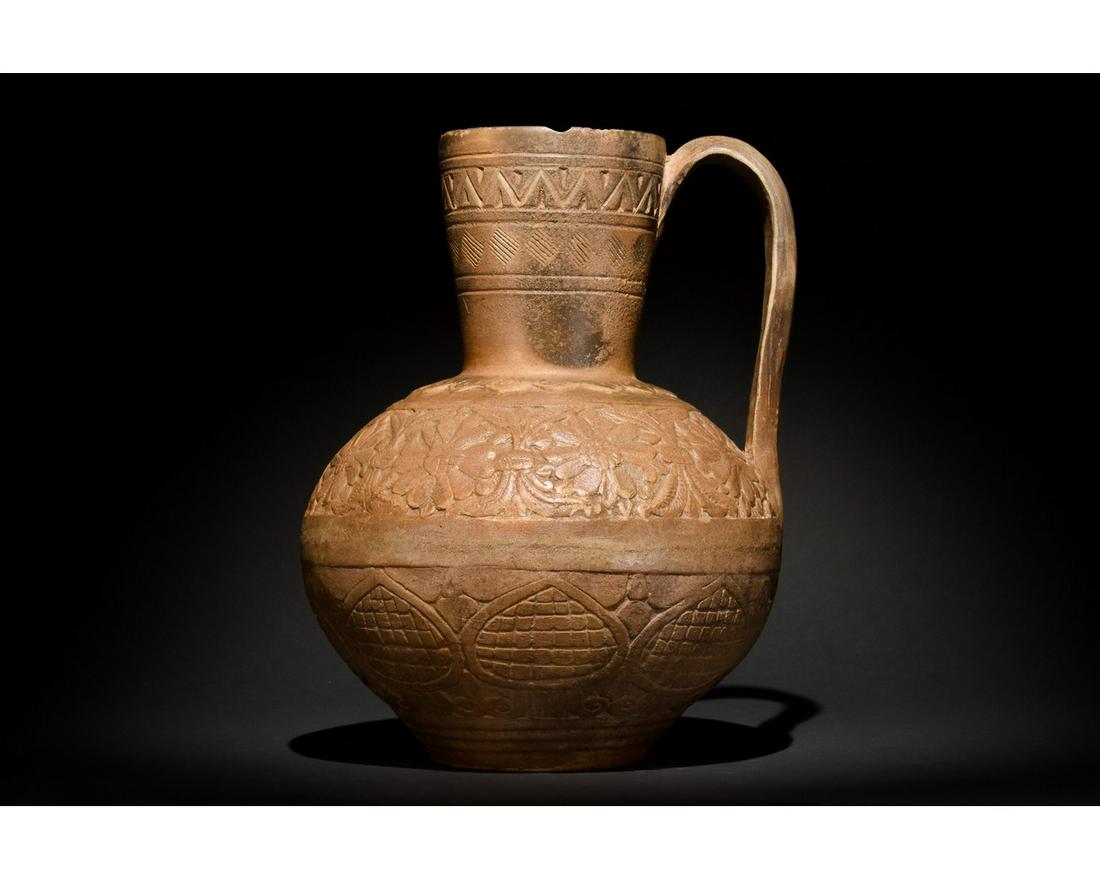 SELJUK TERRACOTTA DECORATED VESSEL (1 of 11)