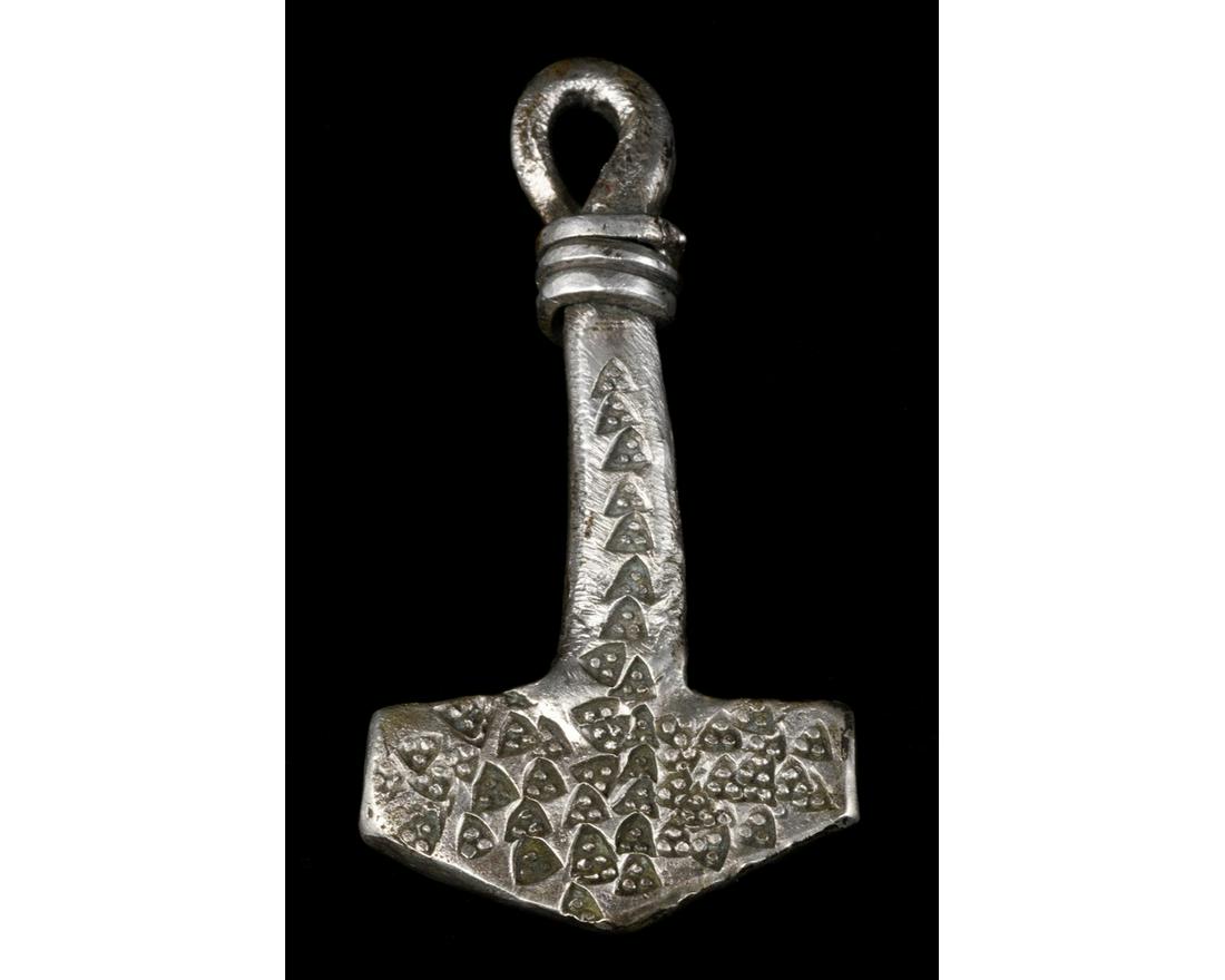 VIKING THOR'S HAMMER SILVER AMULET (1 of 5)
