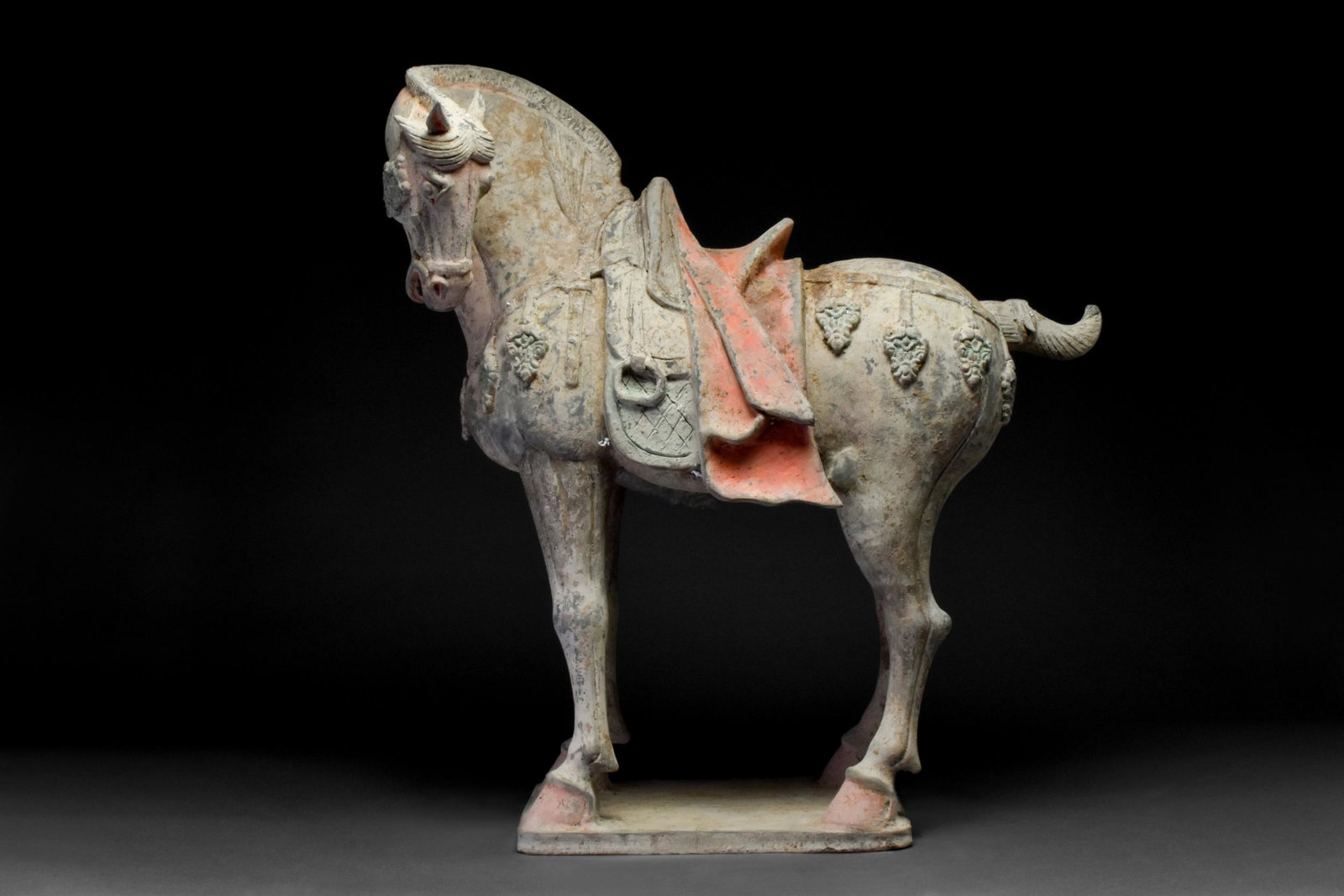 CHINESE TANG DYNASTY TERRACOTTA HORSE - TL TESTED (1 of 6)