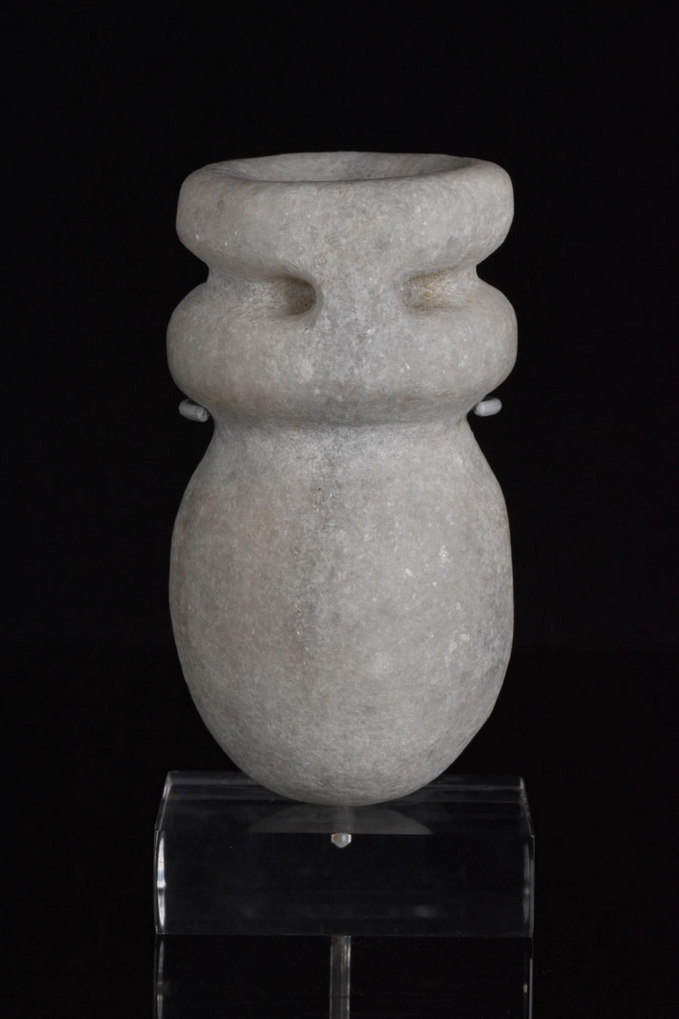 EARLY EGYPTIAN MARBLE VESSEL (1 of 6)
