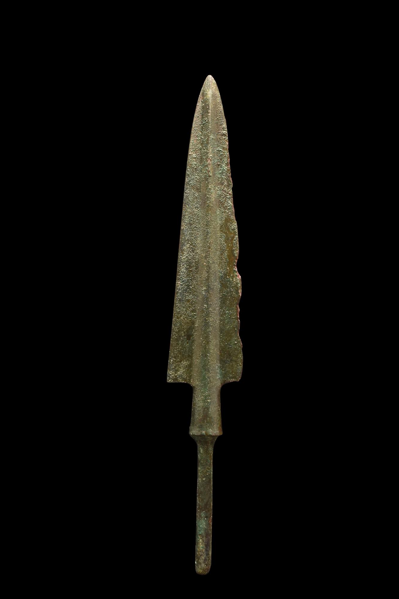 ANCIENT BRONZE SPEARHEAD (1 of 4)