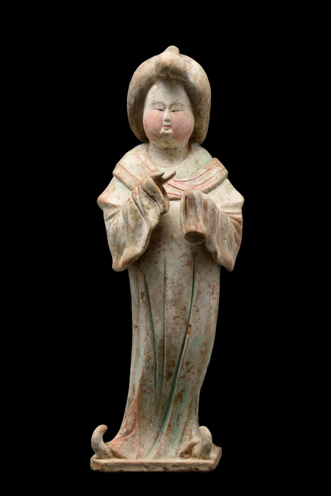 CHINESE TANG DYNASTY TERRACOTTA FAT LADY - TL TESTED (1 of 7)
