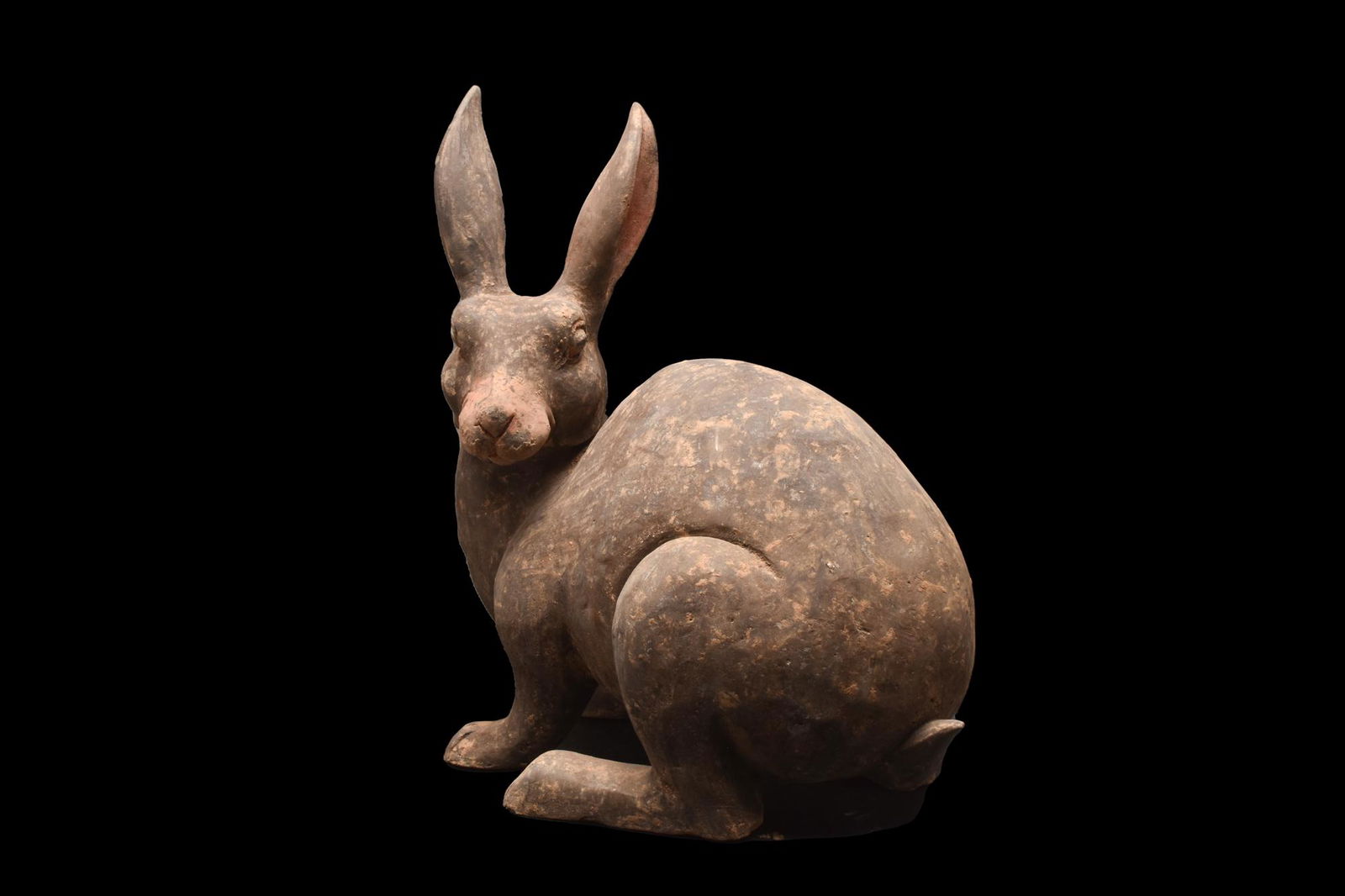 CHINESE HAN DYNASTY TERRACOTTA RABBIT - TL TESTED (1 of 6)