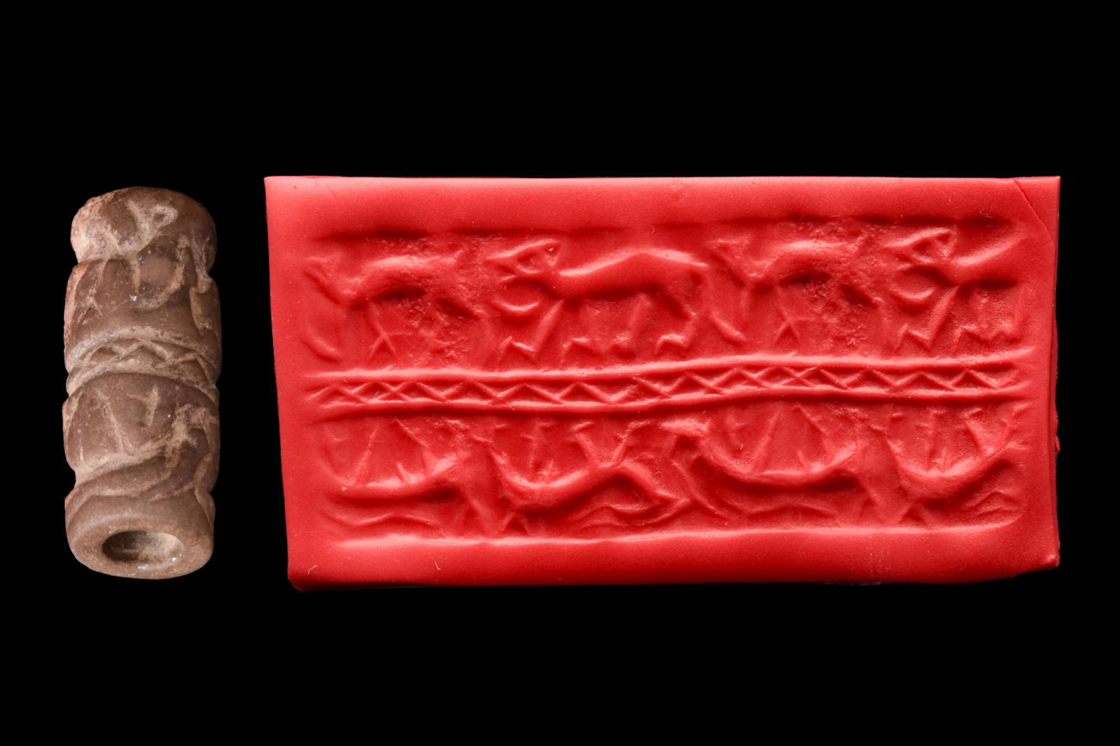 MESOPOTAMIAN STONE CYLINDER SEAL (1 of 1)