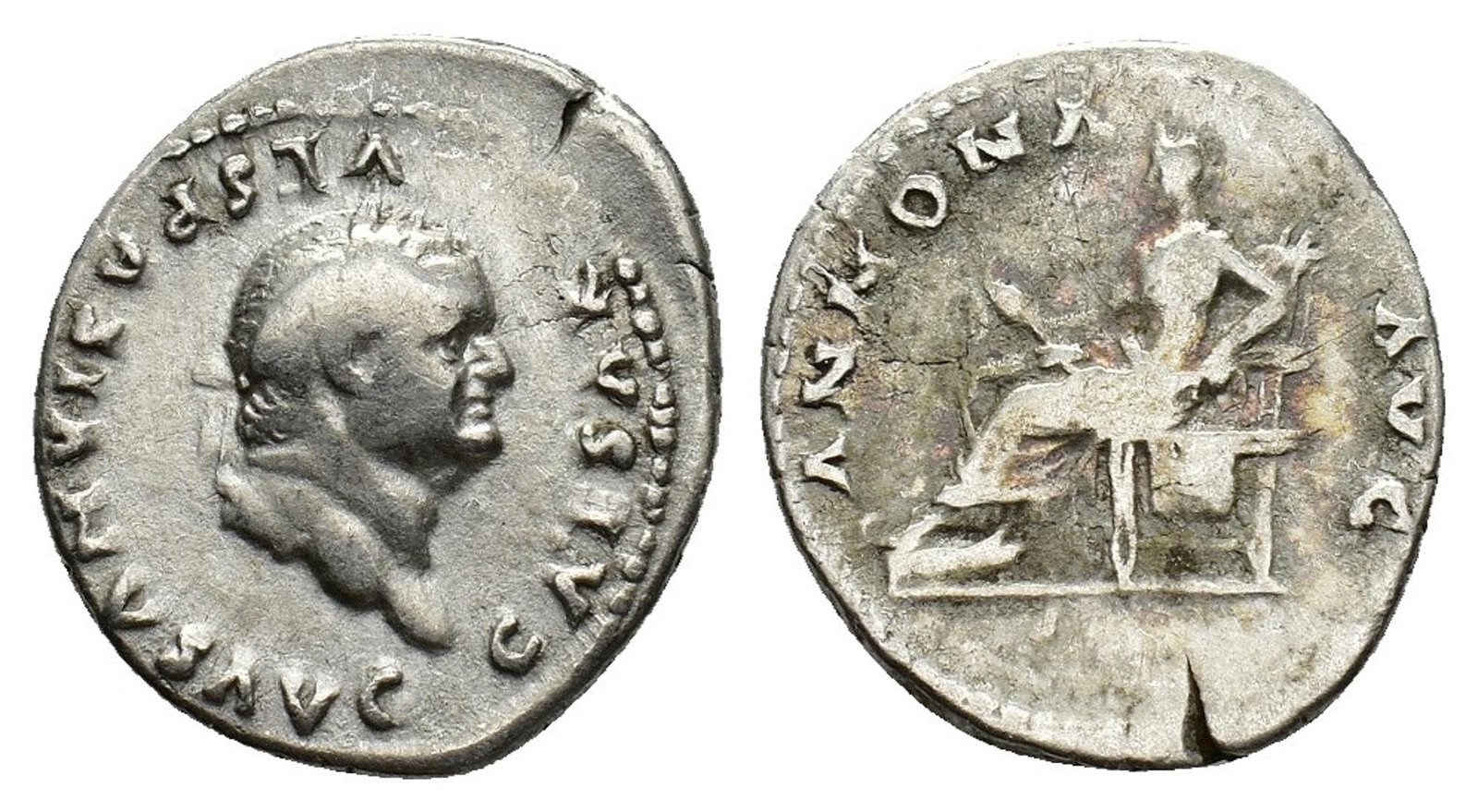 VESPASIAN AR. DENARIUS (1 of 1)