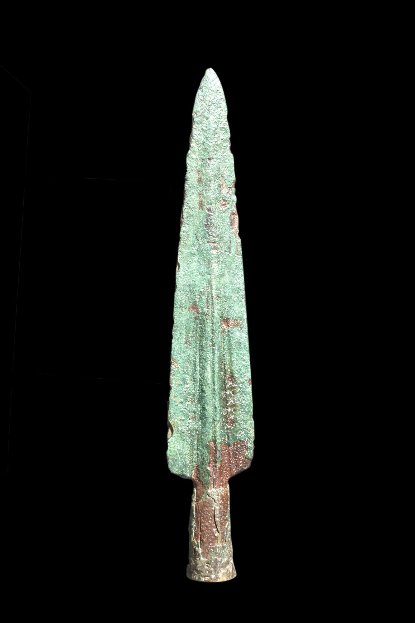 ANCIENT GREEK HOPLITE BRONZE SPEARHEAD (1 of 2)