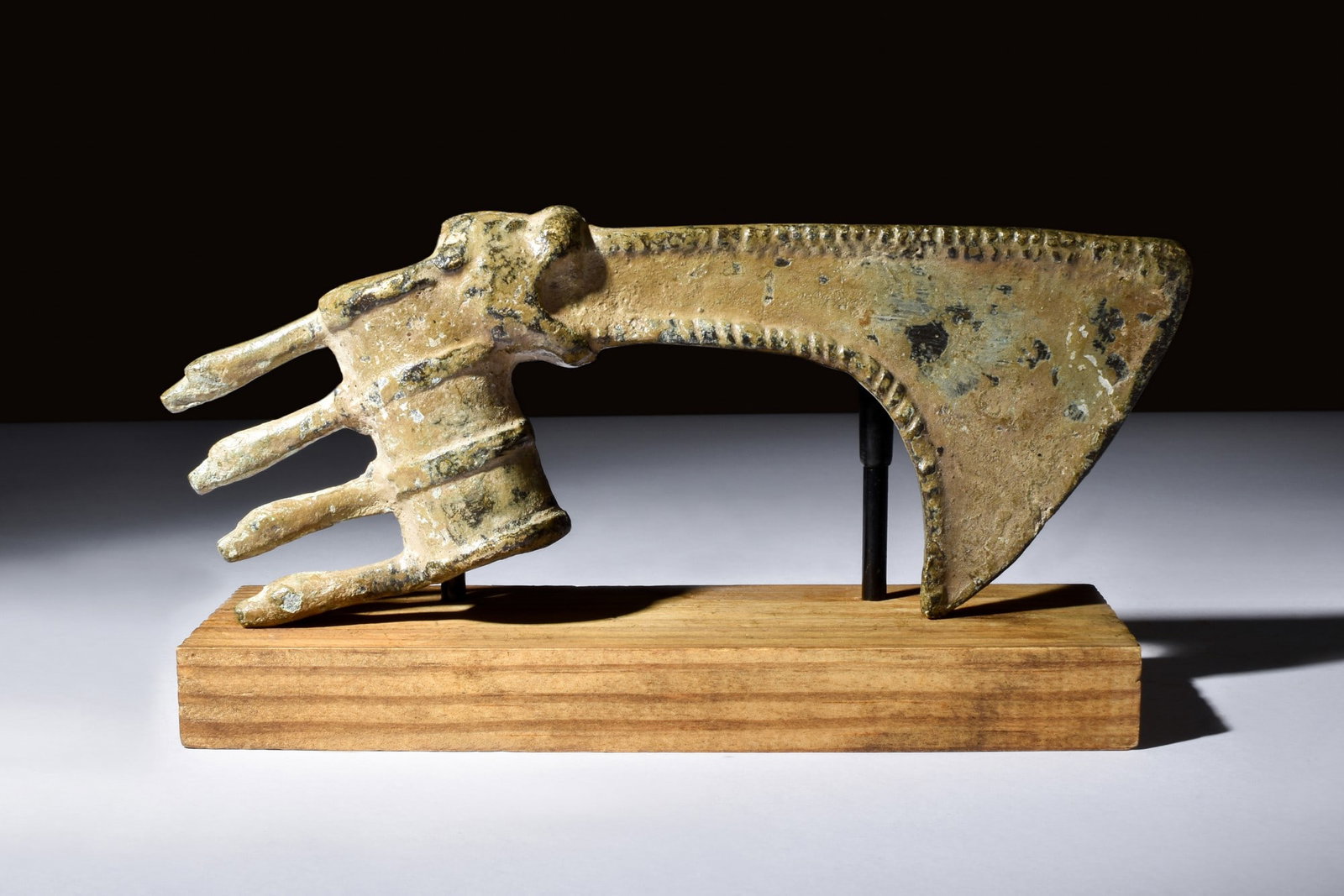 WESTERN ASIATIC BRONZE AXE WITH BUTT SPIKES (1 of 1)