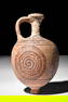 CYPRIOT TERRACOTTA BICHROME JUG