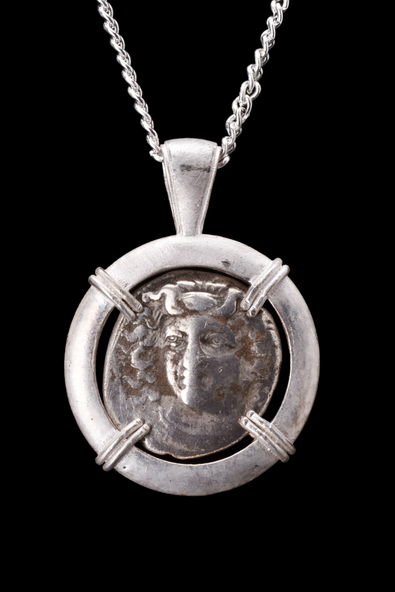 LARISSA SILVER DRACHM IN SILVER PENDANT (1 of 3)