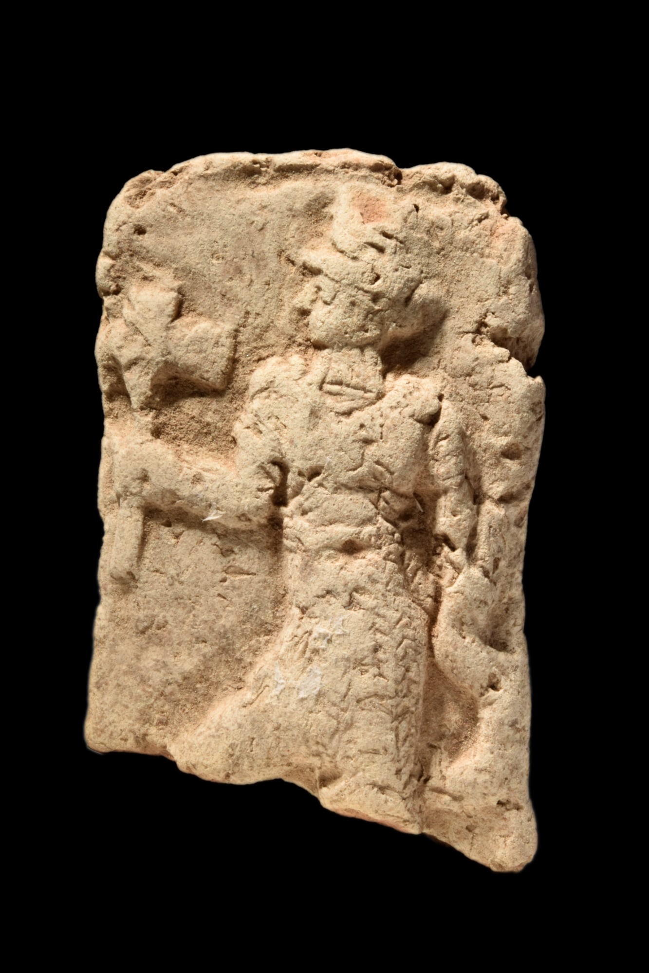 OLD BABYLONIAN POTTERY PLAQUE (1 of 2)