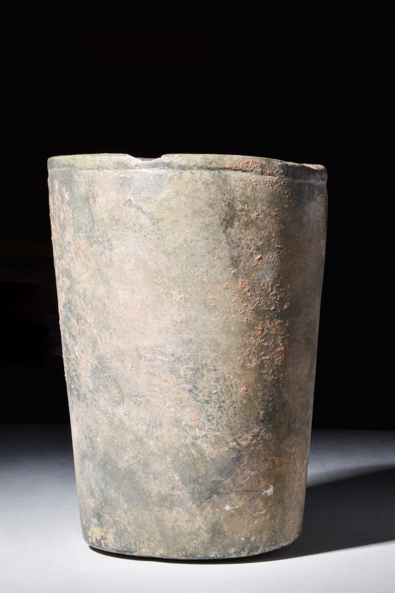 MESOPOTAMIAN TALL STONE VESSEL (1 of 3)