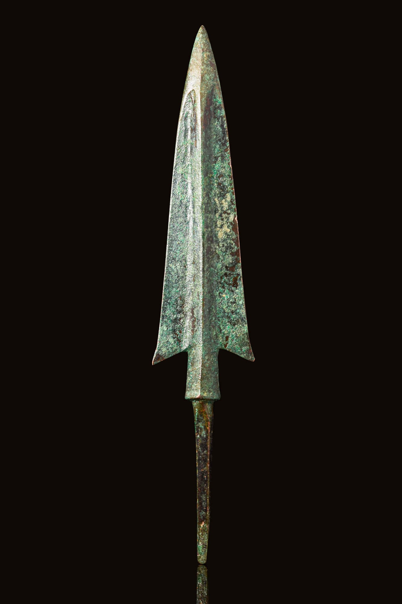 WESTERN ASIATIC BRONZE SPEARHEAD WITH WINGS (1 of 3)