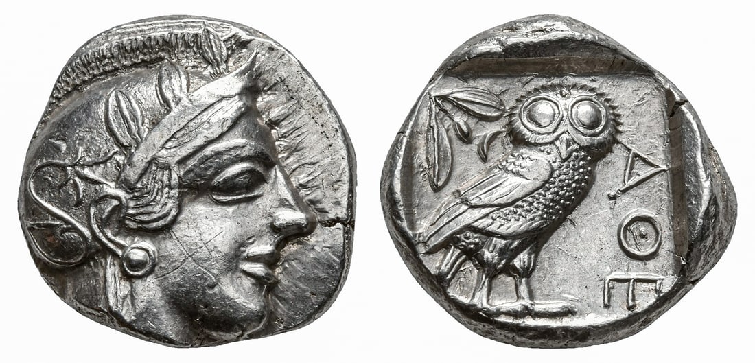 ATTICA. ATHENS. (CIRCA 454-404 BC). AR TETRADRACHM (1 of 1)