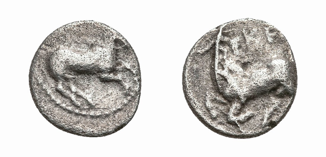 CILICIA. KELENDERIS. (3RD CENTURY BC). AR OBOL (1 of 1)