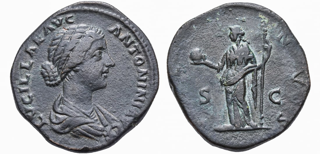 LUCILLA, AUGUSTA (164-182 AD). ROME MINT. SESTERTIUS (1 of 1)
