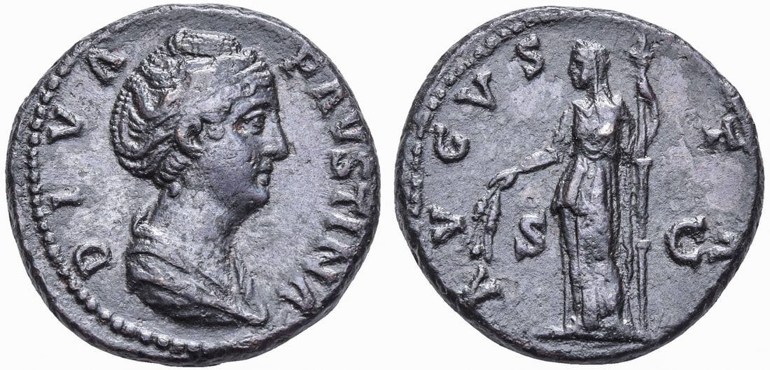 DIVA FAUSTINA I, WIFE OF ANTONINUS PIUS (DIED 141 AD) ROME. AE AS (1 of 1)