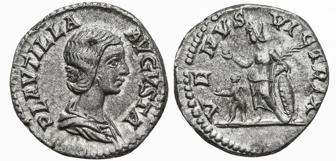 PLAUTILLA, AUGUSTA (AD 202-205). ROME. AR DENARIUS (1 of 1)