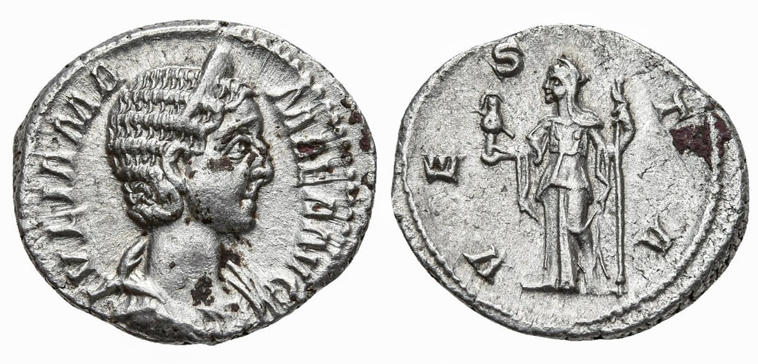 JULIA MAMAEA, AUGUSTA (AD 222-235). ROME. AR DENARIUS (1 of 1)