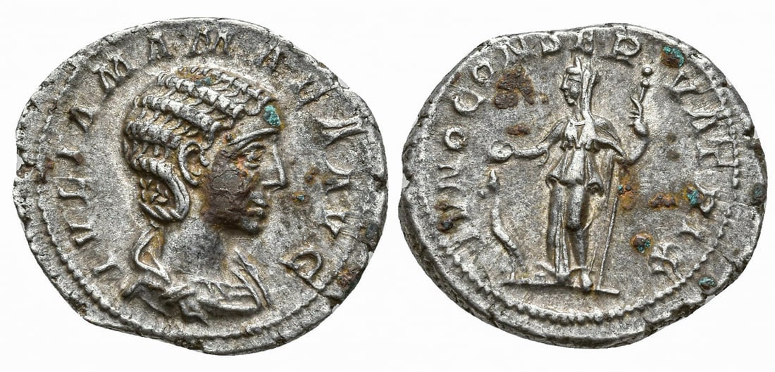 JULIA MAMAEA, AUGUSTA (AD 222-235). ROME. AR DENARIUS (1 of 1)