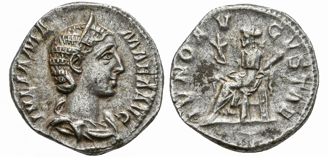 JULIA MAMAEA, AUGUSTA (AD 222-235). ROME. AR DENARIUS (1 of 1)