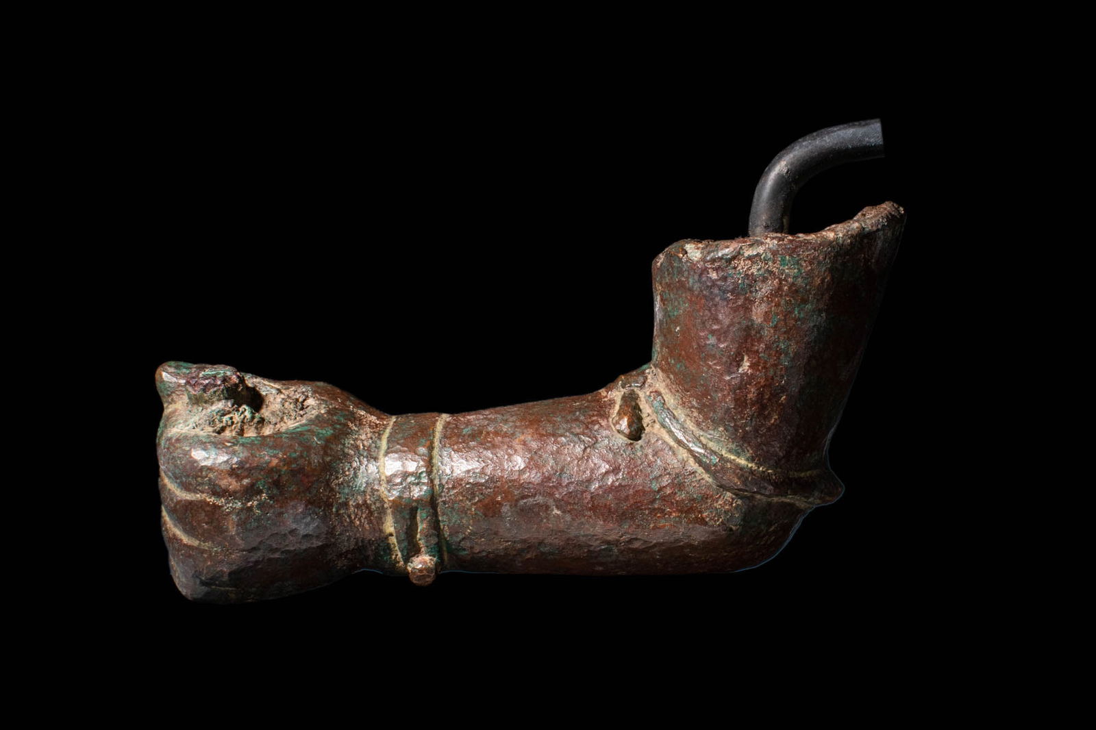HUGE EGYPTIAN BRONZE ARM FROM A STATUE (1 of 4)