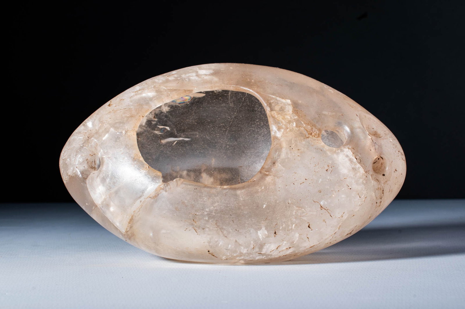 SASANIAN ROCK CRYSTAL BOWL / CANDLE STAND (1 of 5)