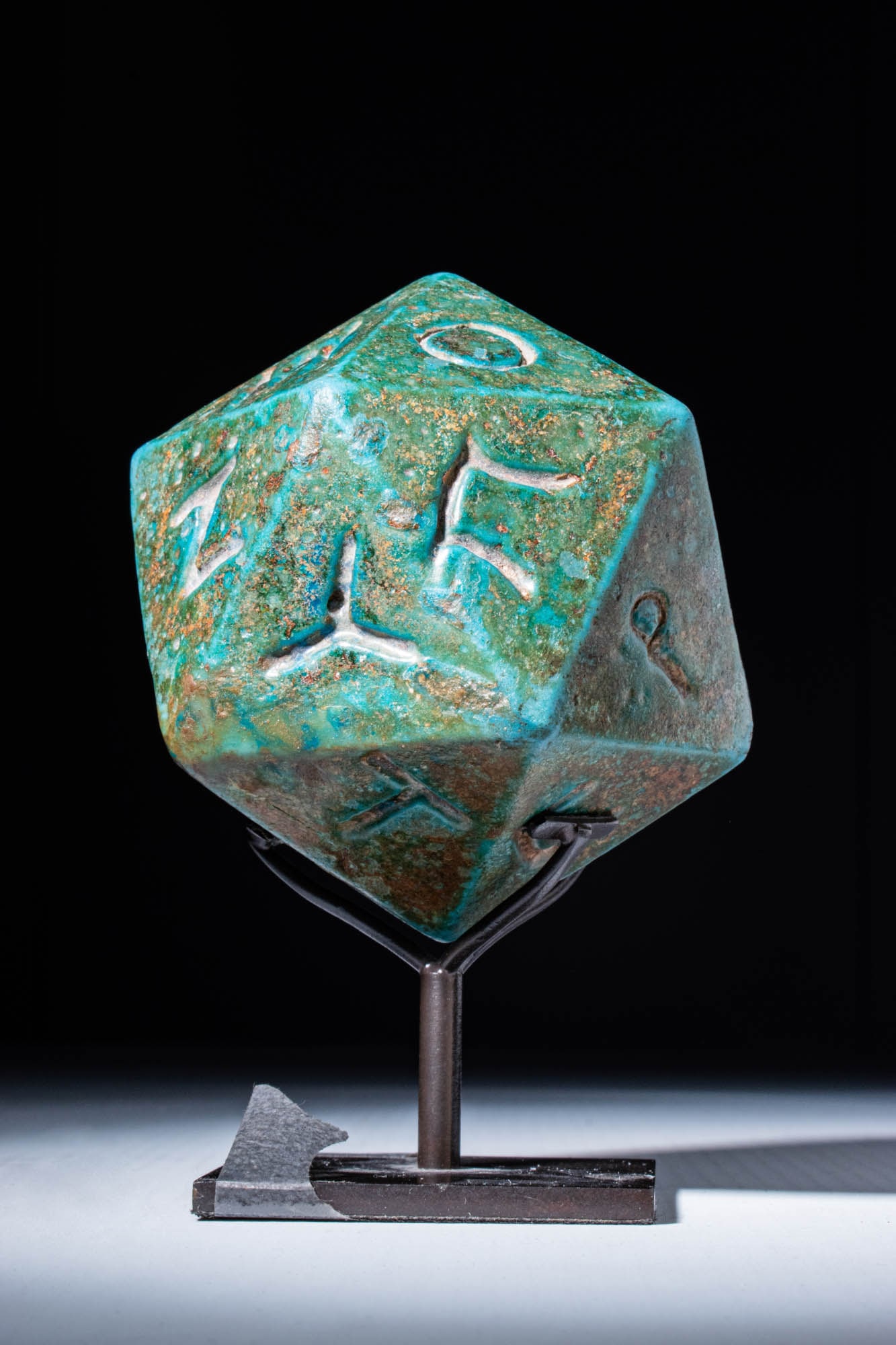RARE BYZANTINE STONE POLYHEDRAL DICE (1 of 3)