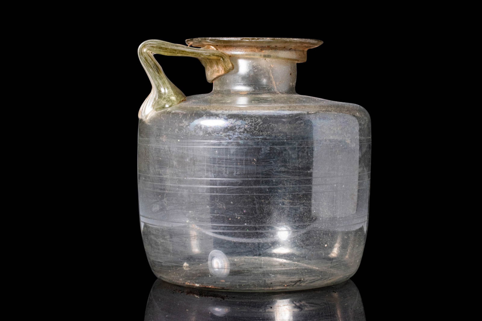 LARGE ROMAN GLASS BOTTLE (1 of 5)