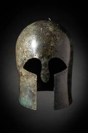 STUNNING GREEK CORINTHIAN HOPLITE BRONZE HELMET - XRF TESTED