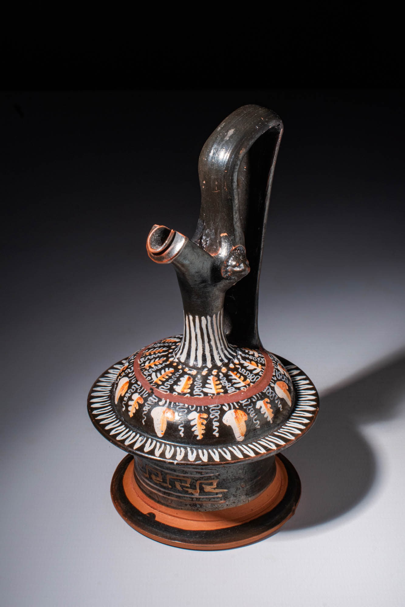 GNATHIAN BLACK-GLAZED EPICHYSIS WITH MEANDERS (1 of 6)